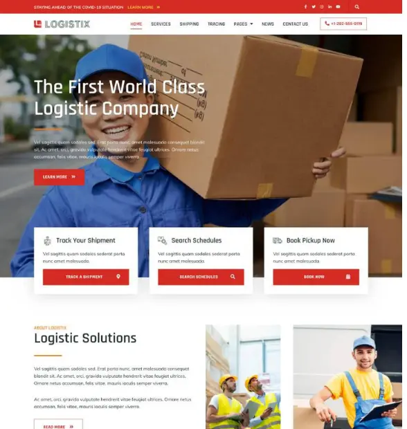 Website design services for logistic companies