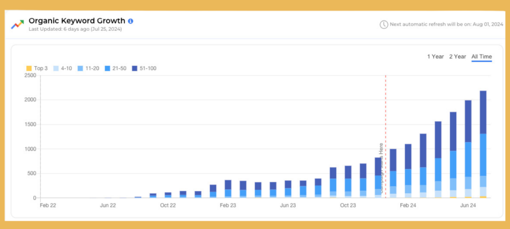 Organic keyword data