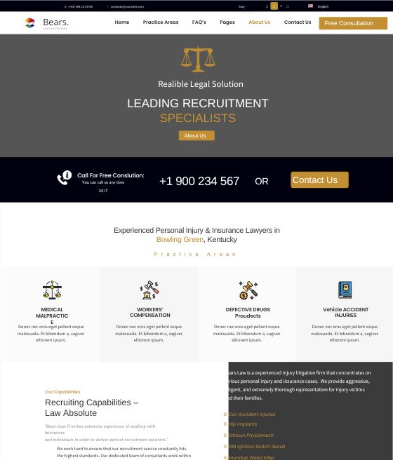 Website design services for Law Firms